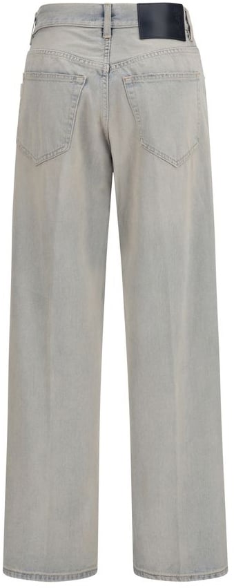 Haikure Relaxed Straight-Leg Denim Trousers with Worn-In Finish Wit