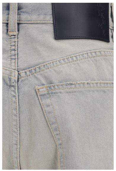 Haikure Relaxed Straight-Leg Denim Trousers with Worn-In Finish Wit