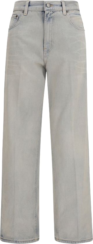 Haikure Relaxed Straight-Leg Denim Trousers with Worn-In Finish Wit