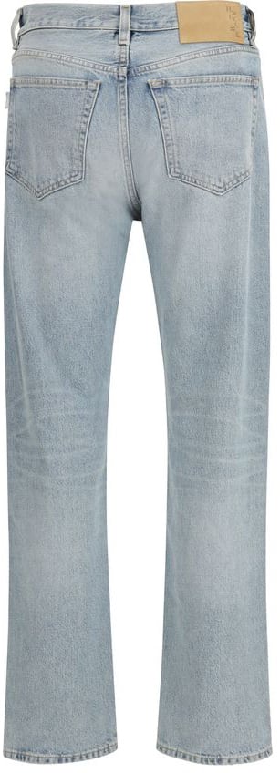 Haikure Blue Cotton Straight-Leg Jeans Blauw