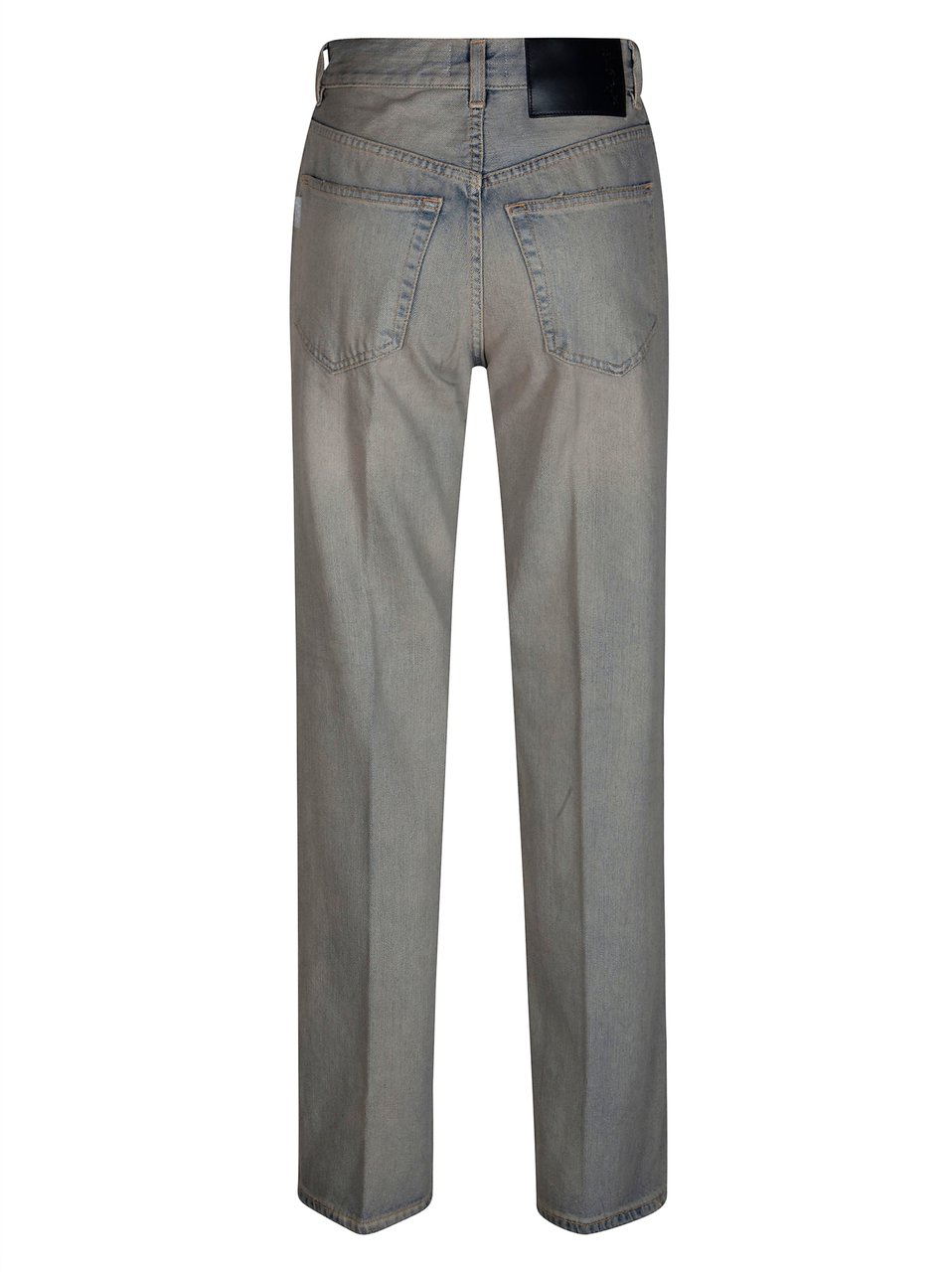 Haikure Grey Cotton Blend Distressed Jeans Grijs