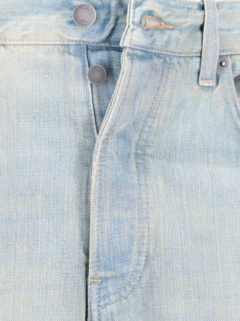 Haikure Light Blue Logan Wide-Leg Denim Jeans Blauw
