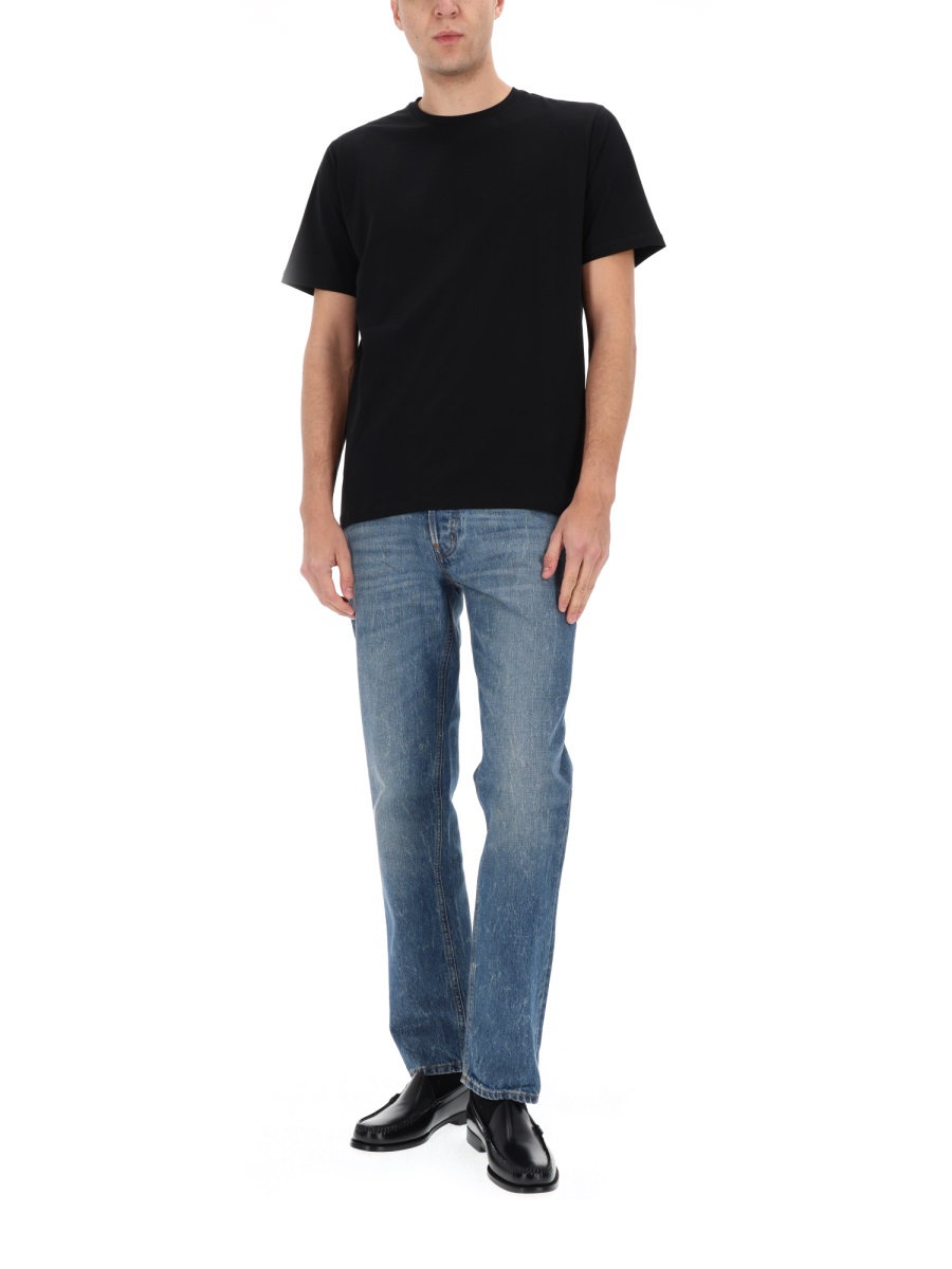 Haikure Medium Blue Faded Tokyo Cotton Jeans Blauw