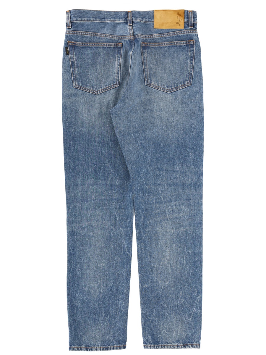 Haikure Medium Blue Faded Tokyo Cotton Jeans Blauw