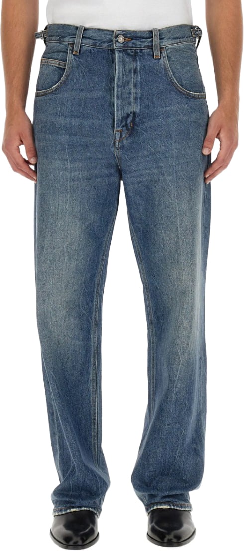 Haikure Classic Blue Denim Jeans Grijs