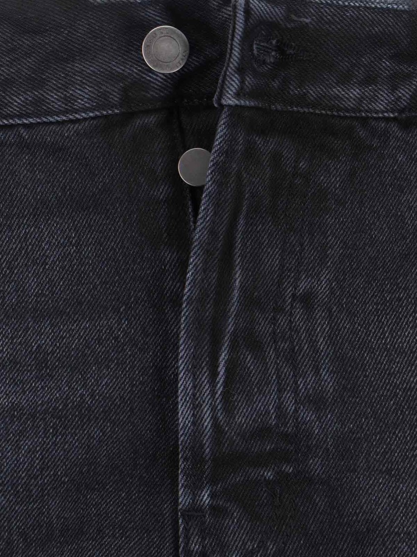 Haikure Straight Jeans – Black Zwart