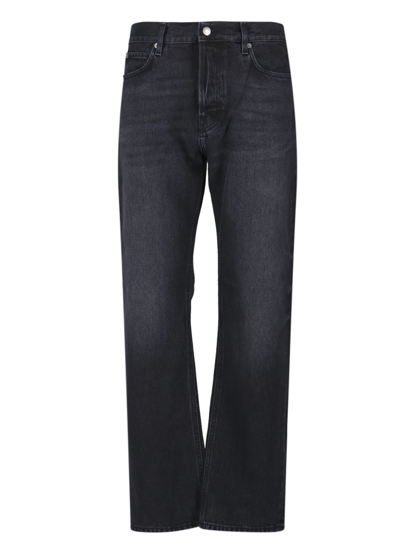 Haikure Straight Jeans – Black Zwart