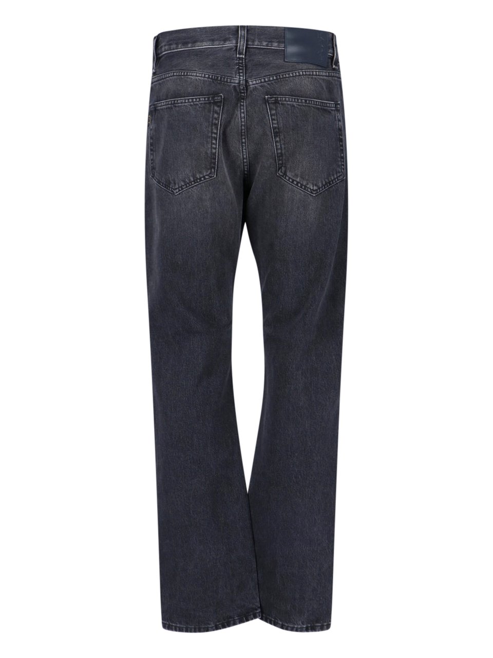 Haikure Black Blake Mid-Rise Straight Denim Jeans Zwart