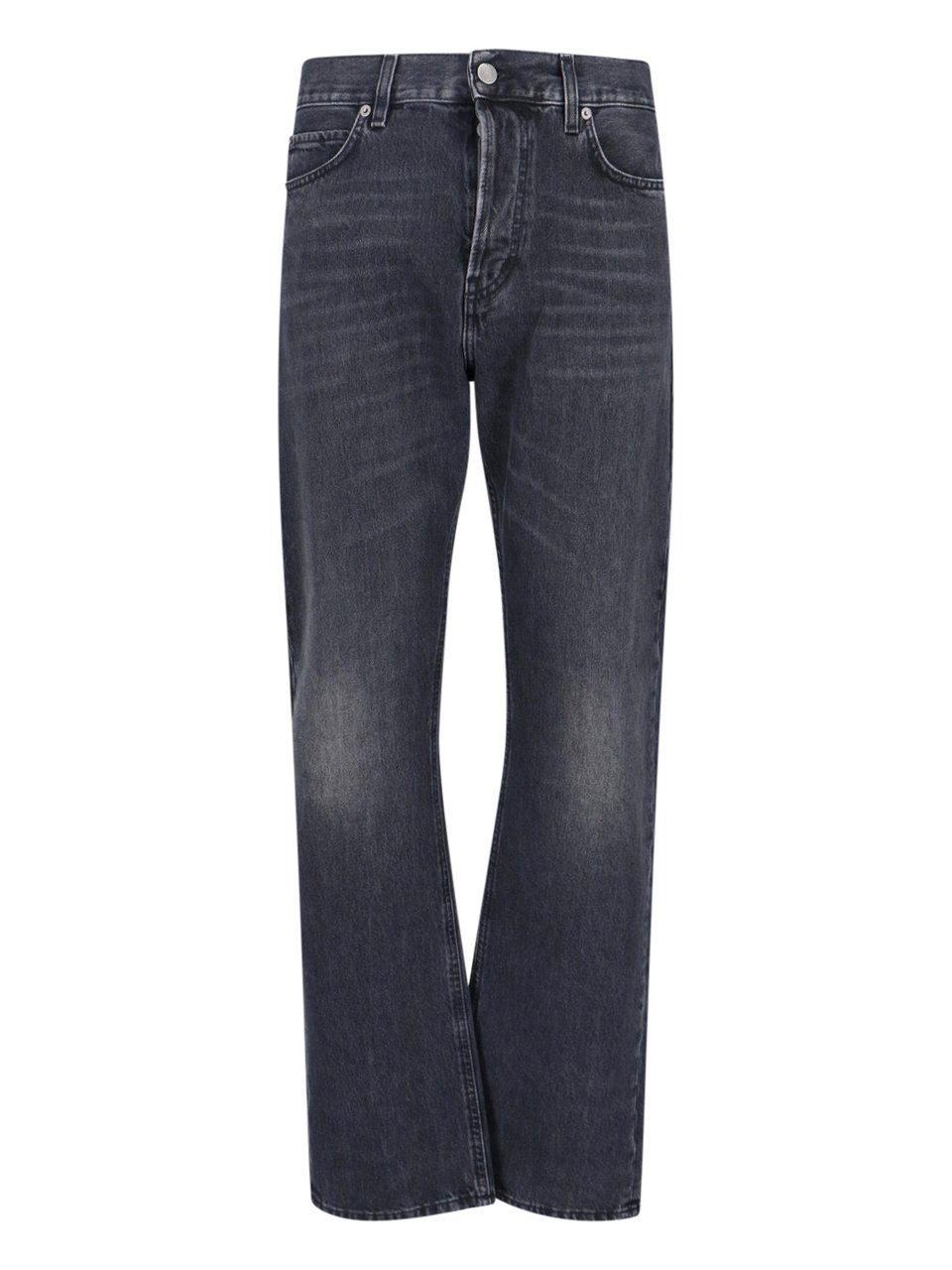 Haikure Black Blake Mid-Rise Straight Denim Jeans Zwart