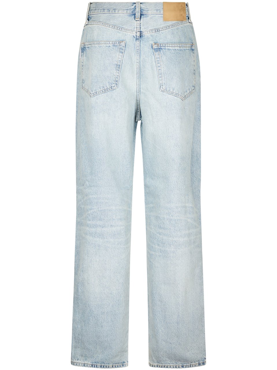 Haikure Light Wash Denim Trousers with Classic Five-Pocket Styling Wit