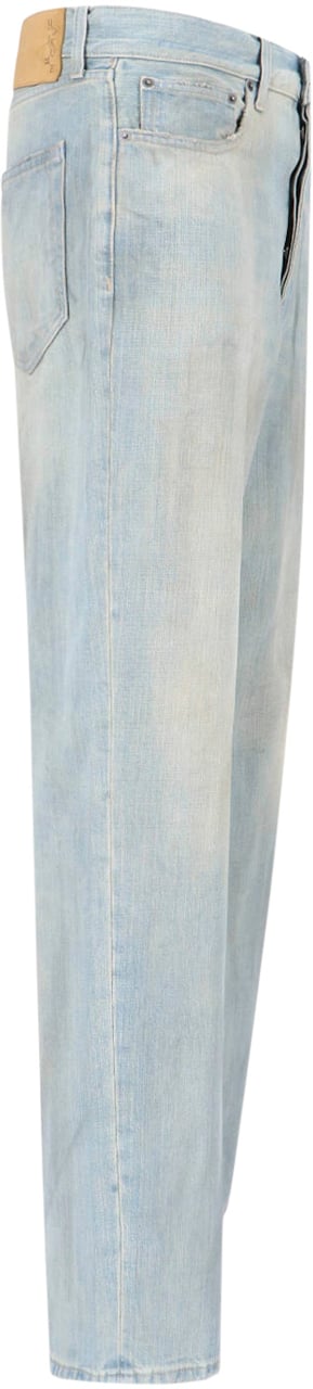 Haikure Light Blue Logan Wide-Leg Denim Jeans Blauw