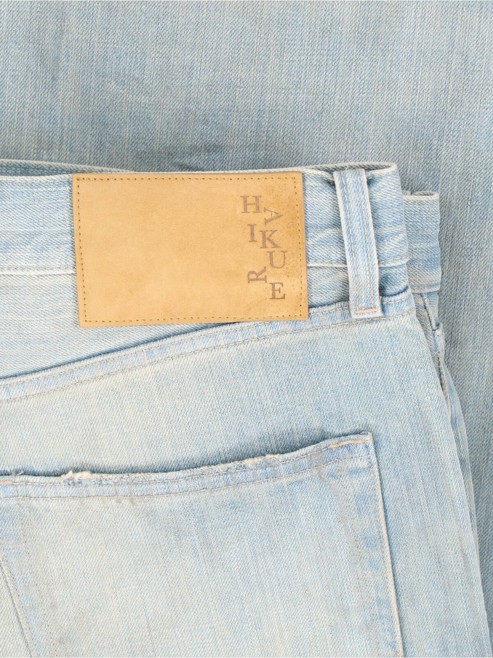 Haikure Light Blue Logan Wide-Leg Denim Jeans Blauw