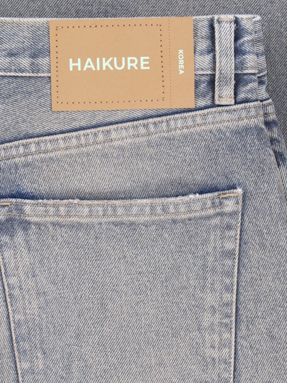 Haikure Blue Korea Cotton Denim Jeans Blauw