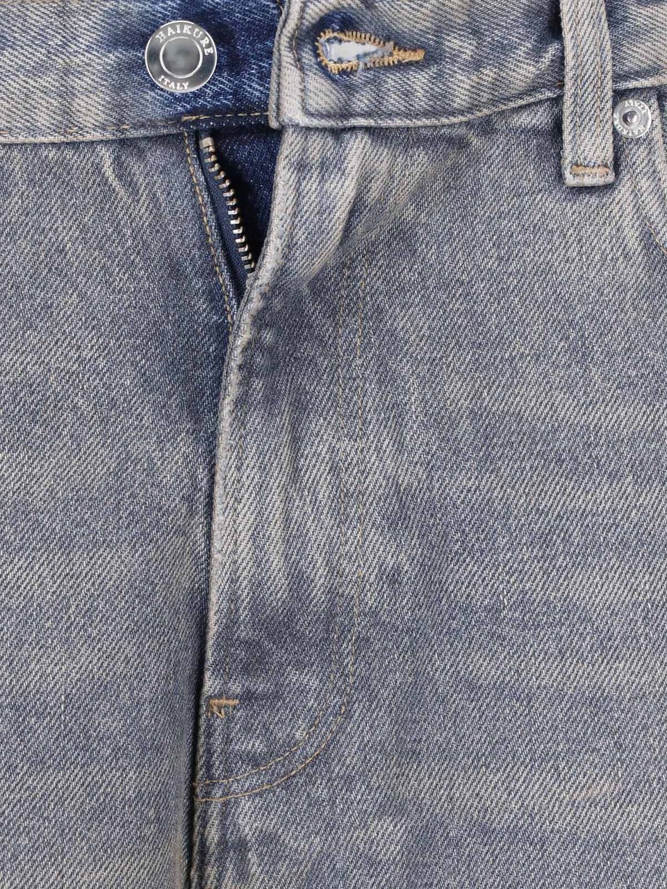 Haikure Blue Korea Cotton Denim Jeans Blauw