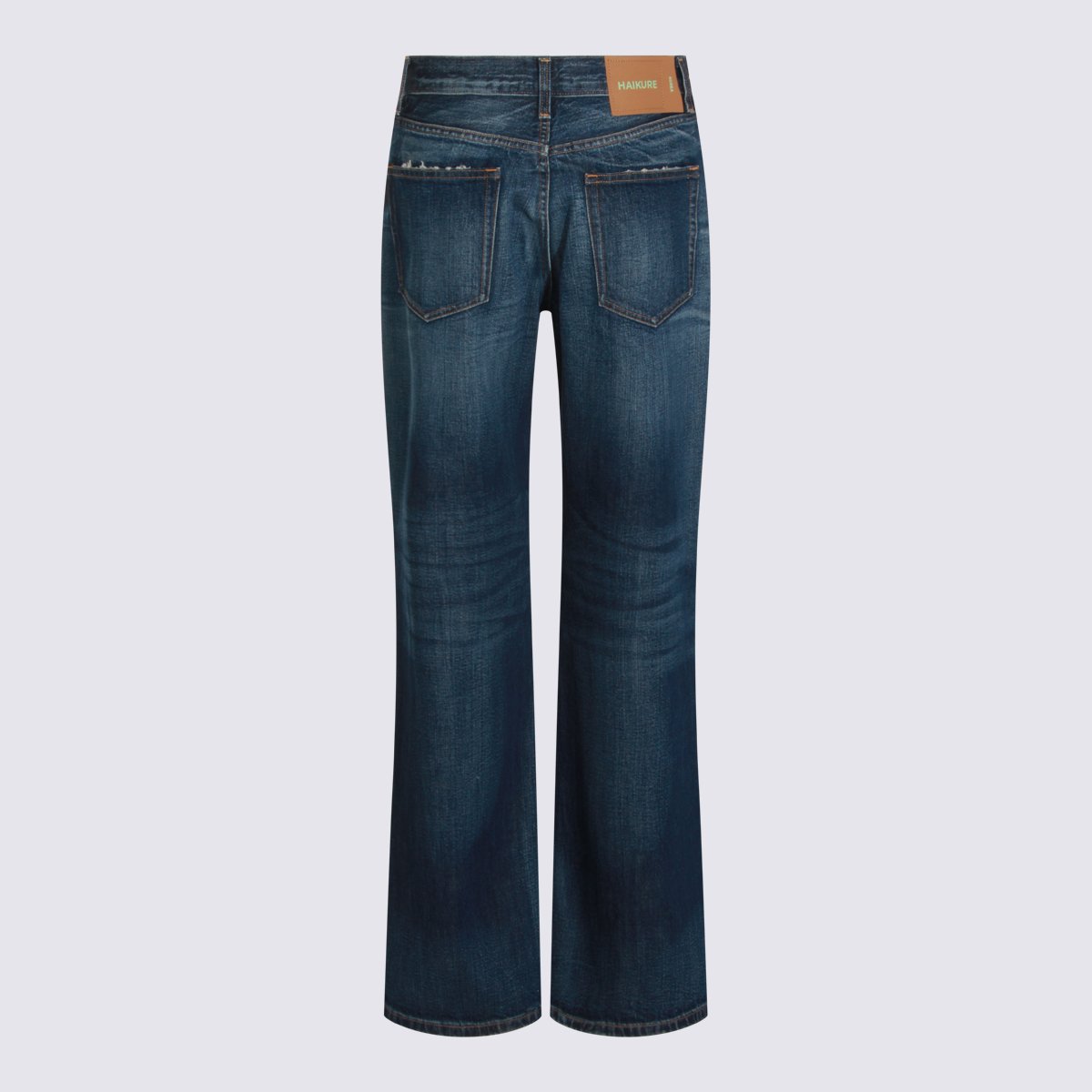 Haikure Classic Flared Denim Jeans With Five-Pocket Design Zwart