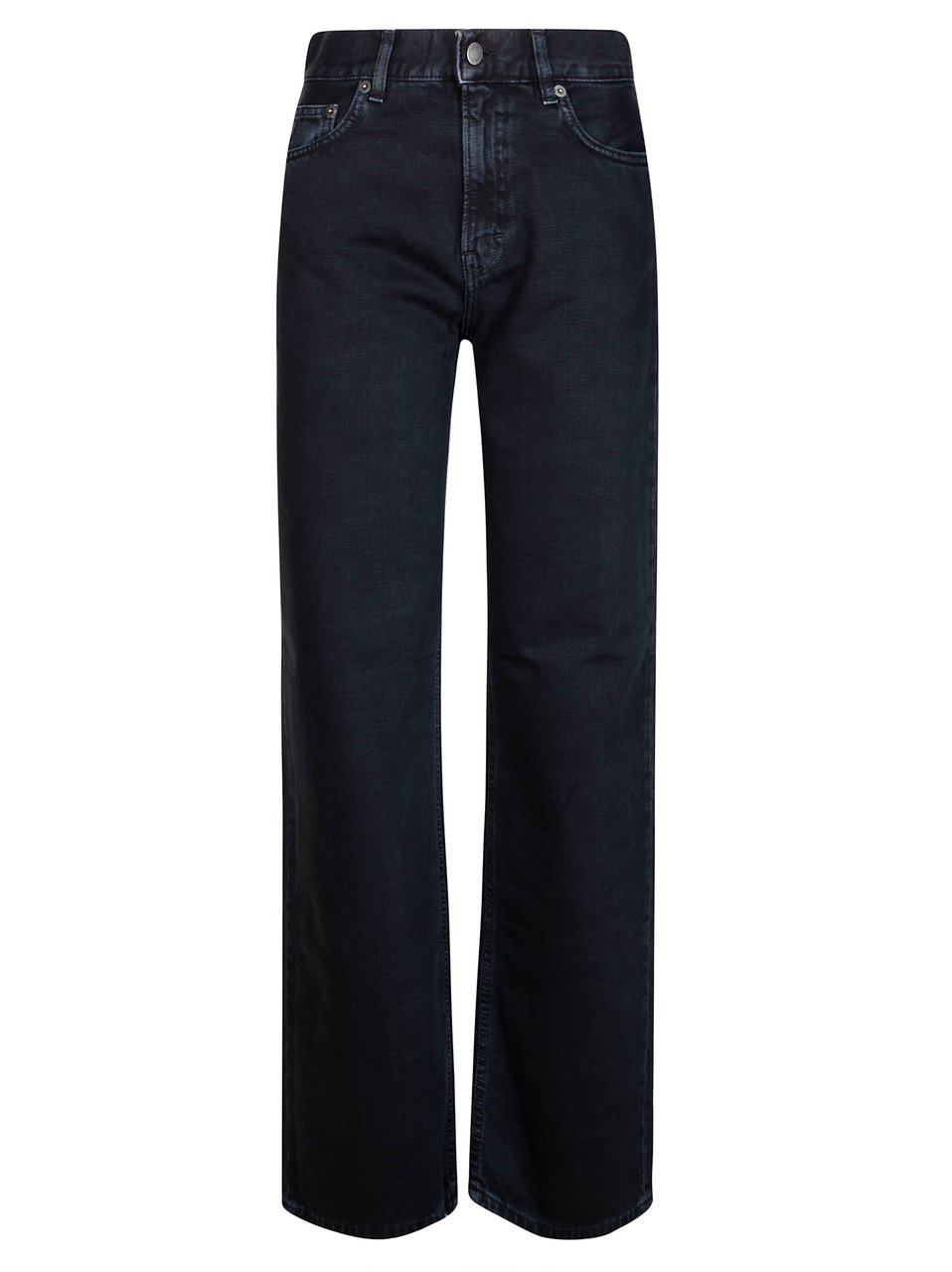 Haikure Black Cotton Dark Wash Jeans Zwart