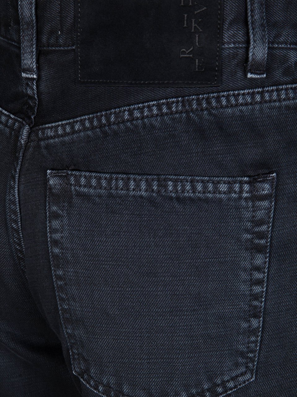 Haikure Black Cotton Dark Wash Jeans Zwart