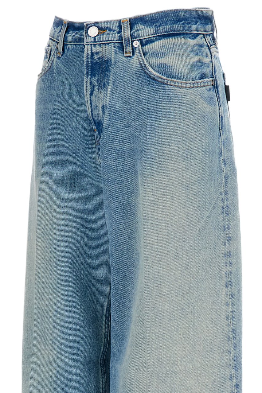 Haikure Light Blue Bethany Wide Leg Denim Jeans Blauw