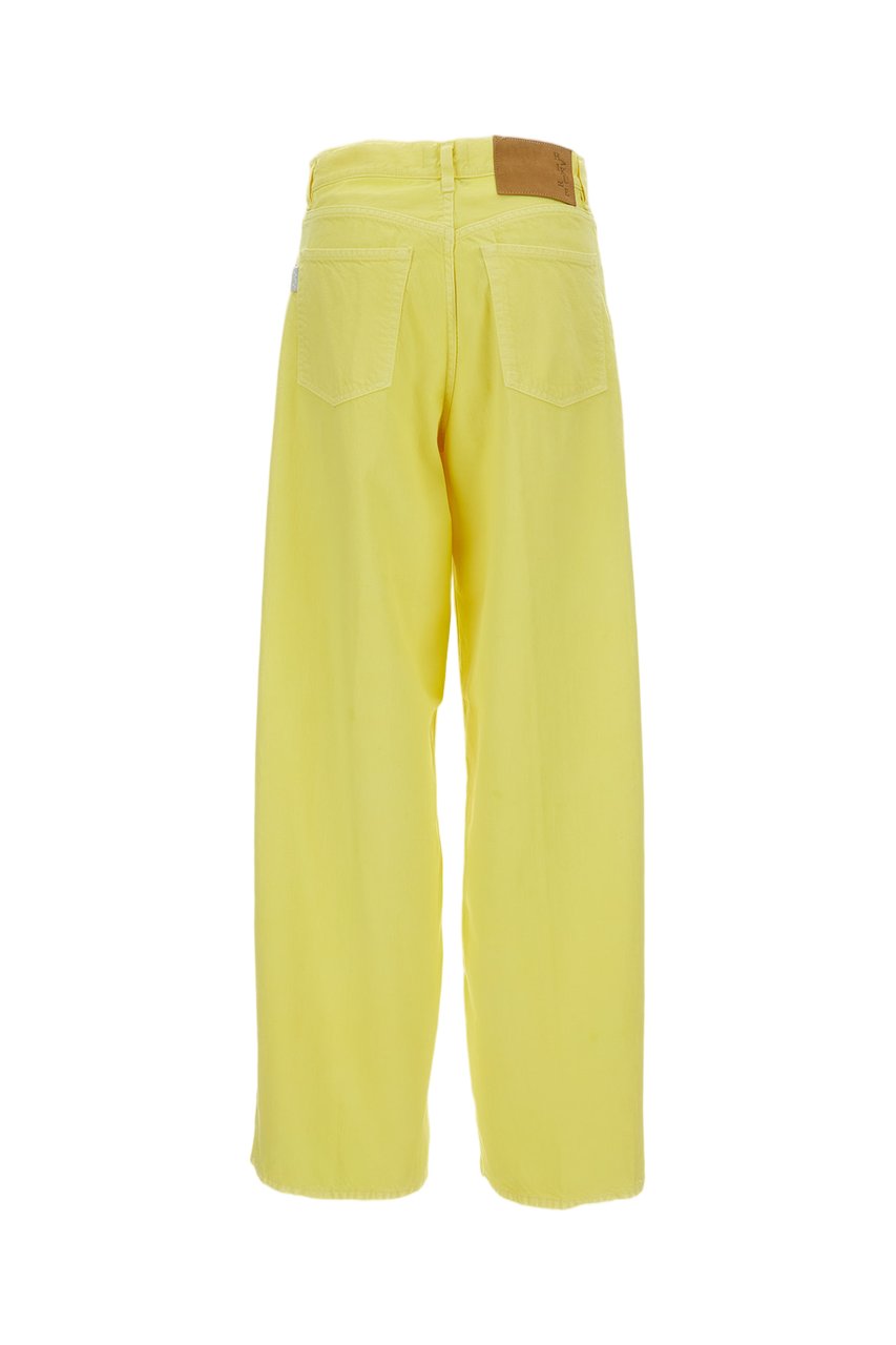 Haikure Yellow Bethany Twill Trousers Geel