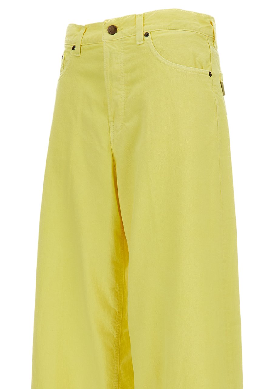 Haikure Yellow Bethany Twill Trousers Geel