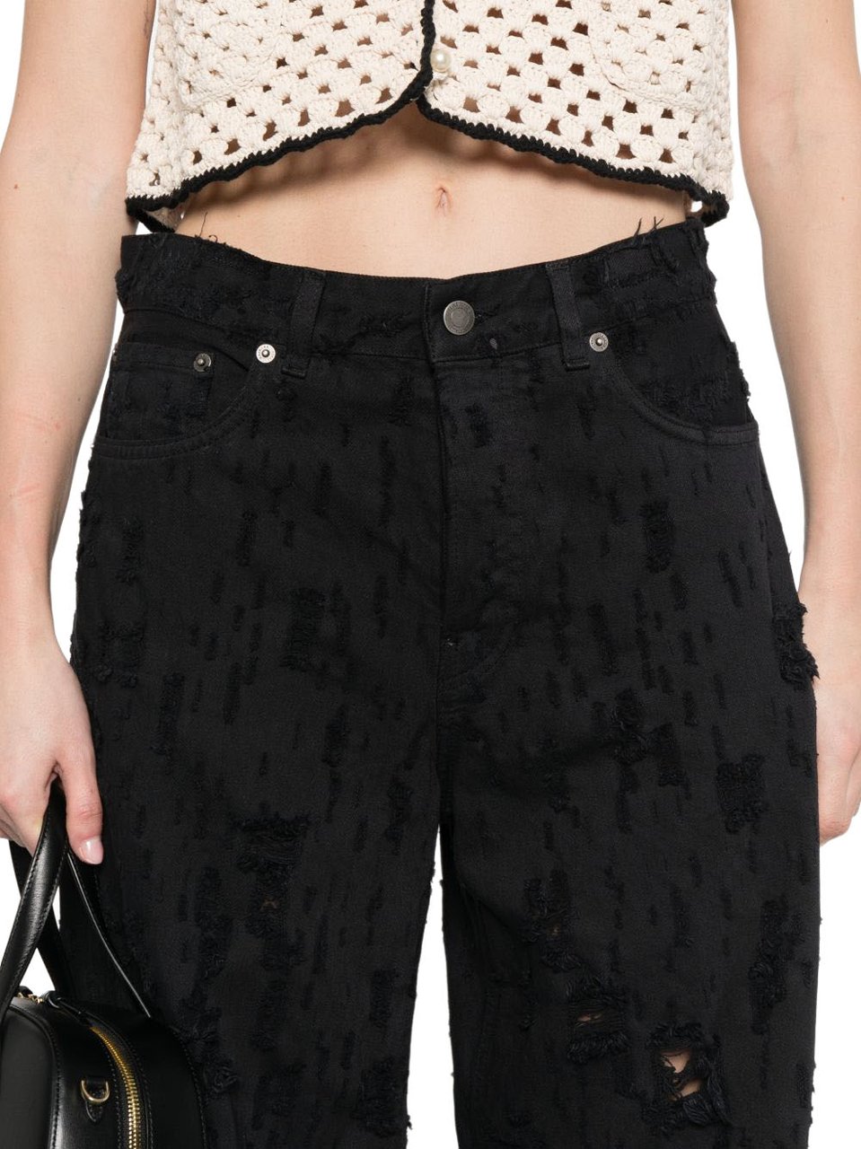 Haikure Jeans Carbone Donkergrijs
