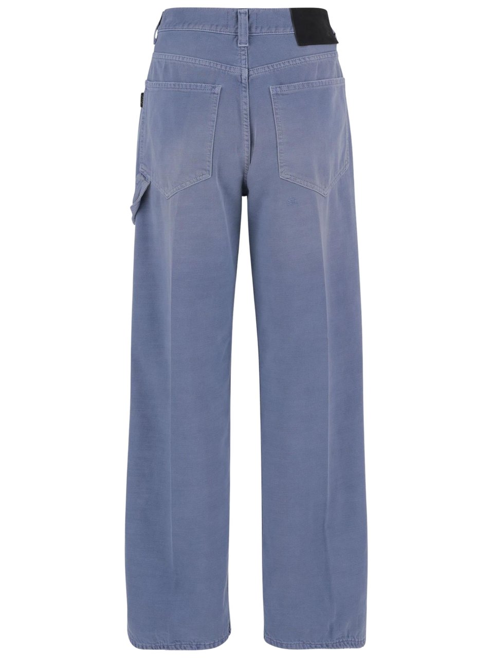 Haikure Light Blue Pressed Pleats Denim Jeans Blauw