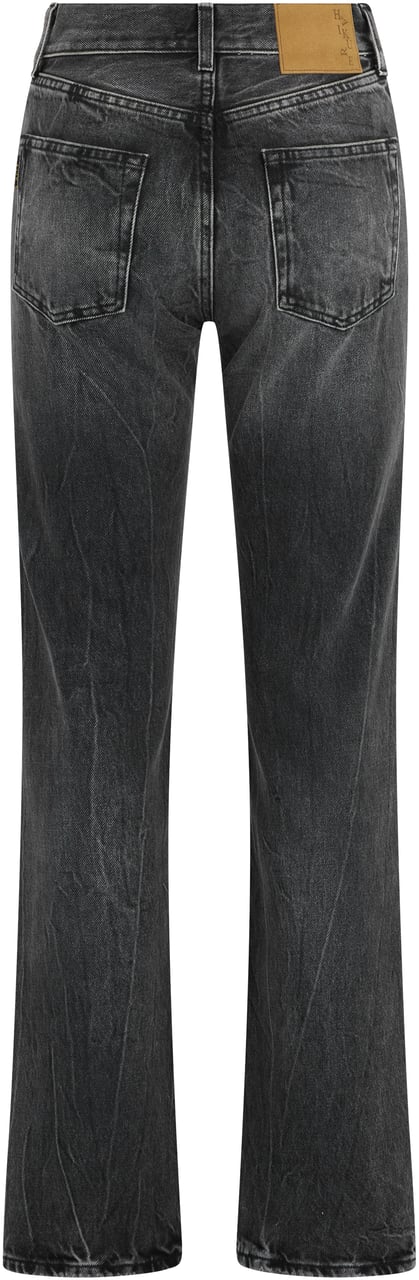 Haikure Straight jeans in cotton Zwart