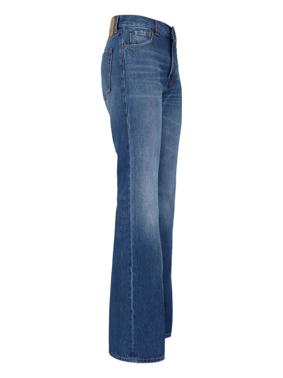 Haikure High-Waisted Flared Jeans With Retro-Inspired Design Blauw