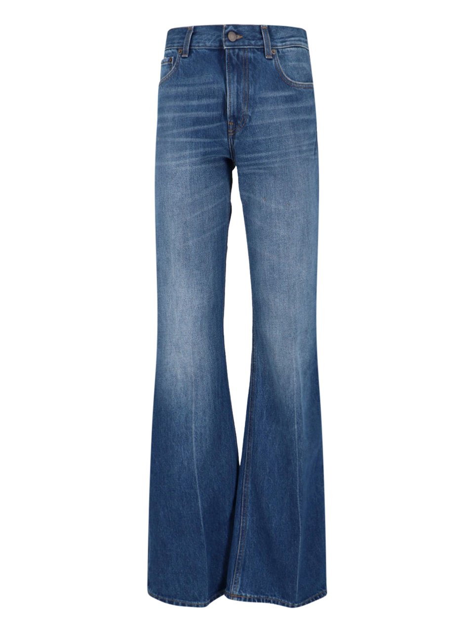 Haikure High-Waisted Flared Jeans With Retro-Inspired Design Blauw