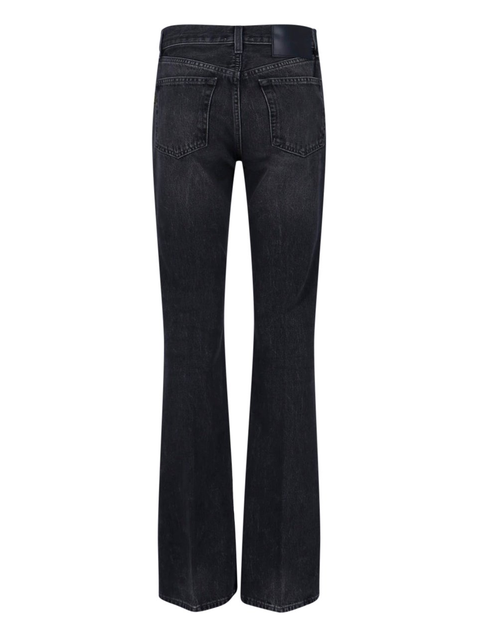 Haikure High-Waisted Bootcut Jeans With Five-Pocket Design Zwart