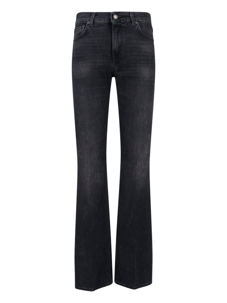 Haikure High-Waisted Bootcut Jeans With Five-Pocket Design Zwart