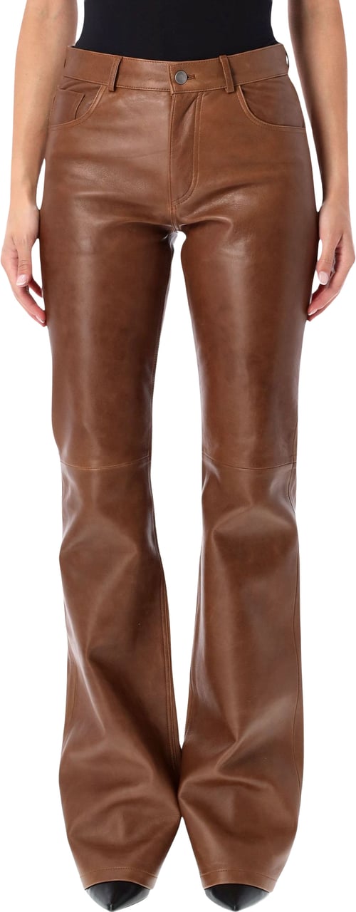 Haikure Flora Leather Marrone Bruin
