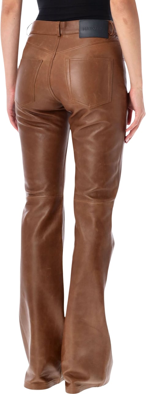 Haikure Flora Leather Marrone Bruin