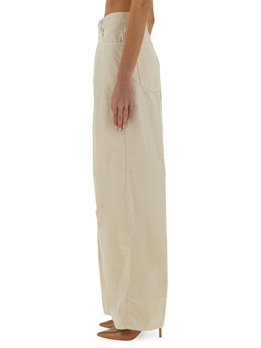 Haikure Relaxed High-Waist Wide-Leg Jeans Neutraal