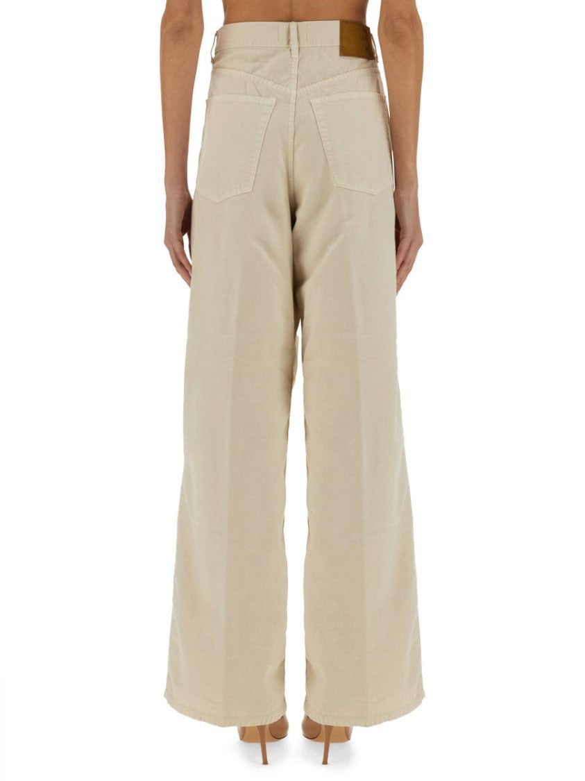 Haikure Relaxed High-Waist Wide-Leg Jeans Neutraal