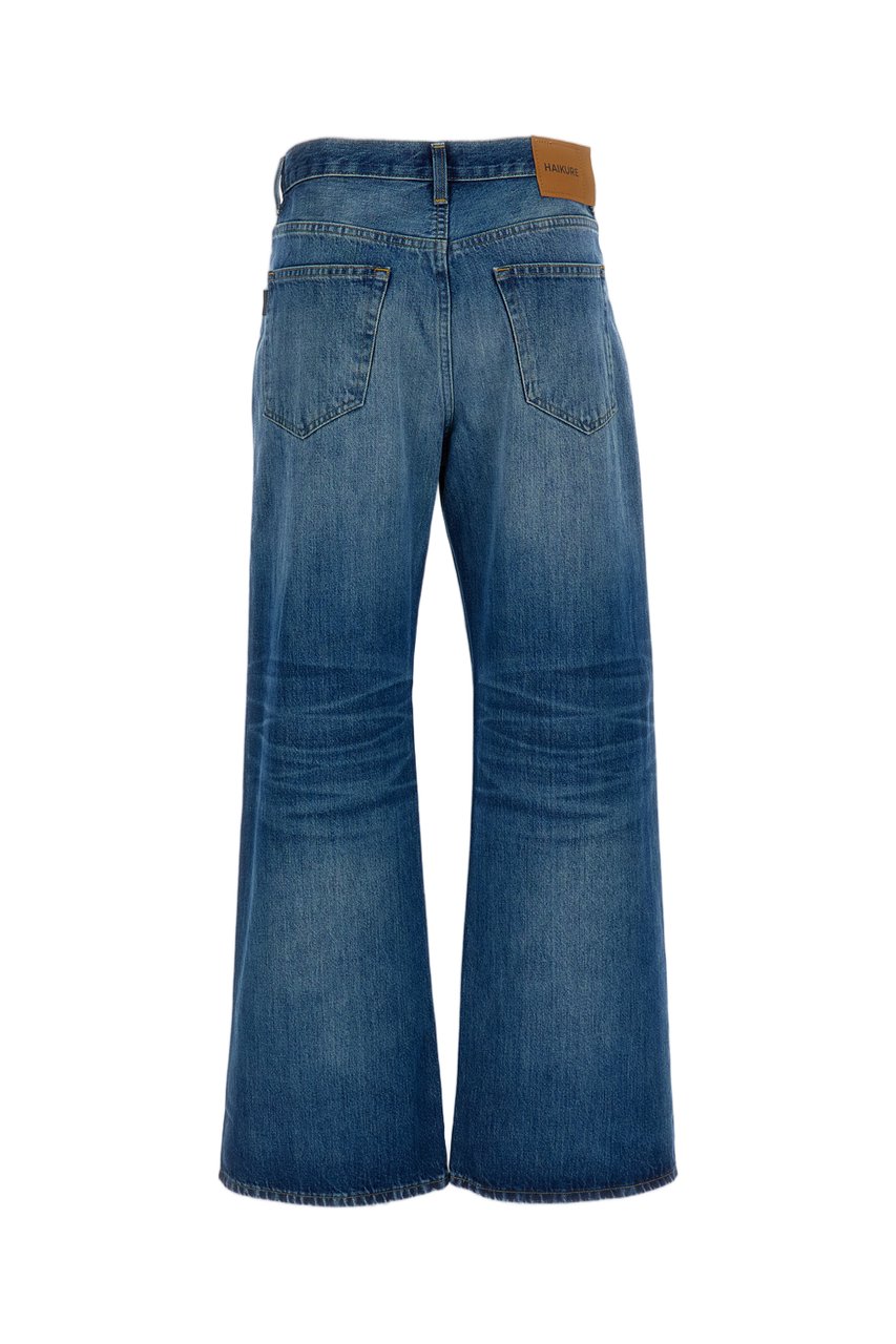Haikure Blue Winny Straight Leg Denim Jeans Blauw