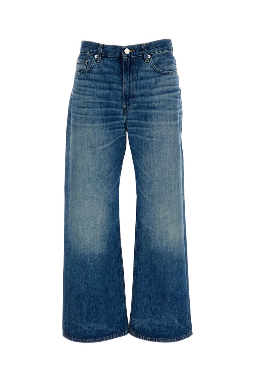 Haikure Blue Winny Straight Leg Denim Jeans Blauw