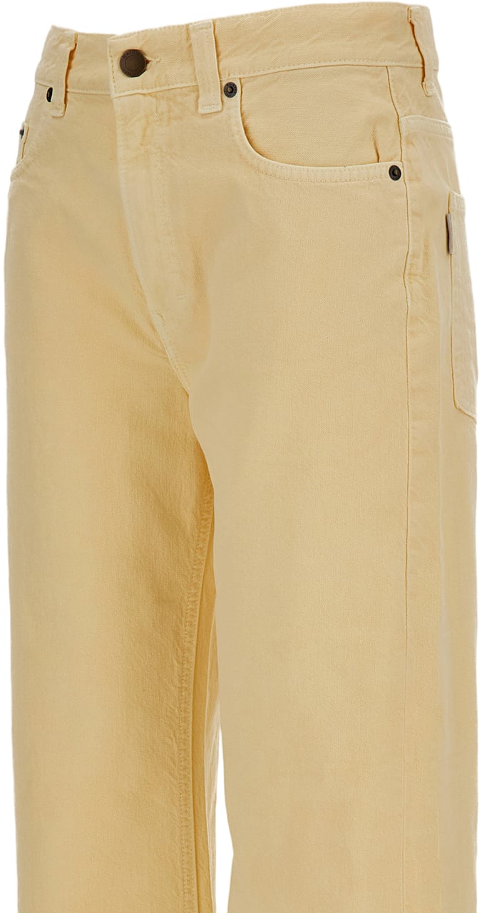 Haikure Organic Cotton-Linen Wide-Leg Jeans Neutraal