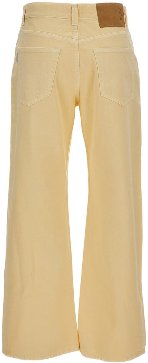 Haikure Organic Cotton-Linen Wide-Leg Jeans Neutraal