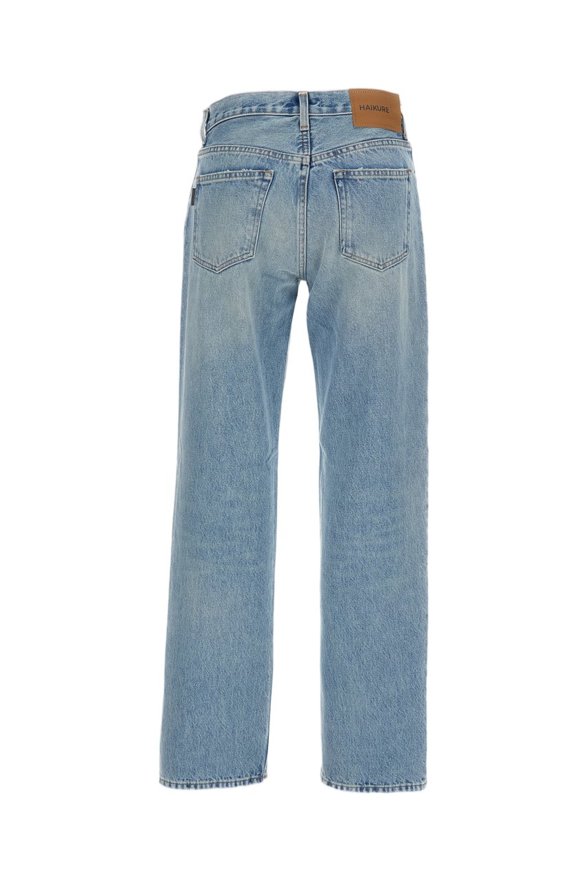 Haikure Light Blue Lisa Straight Leg Denim Jeans Blauw