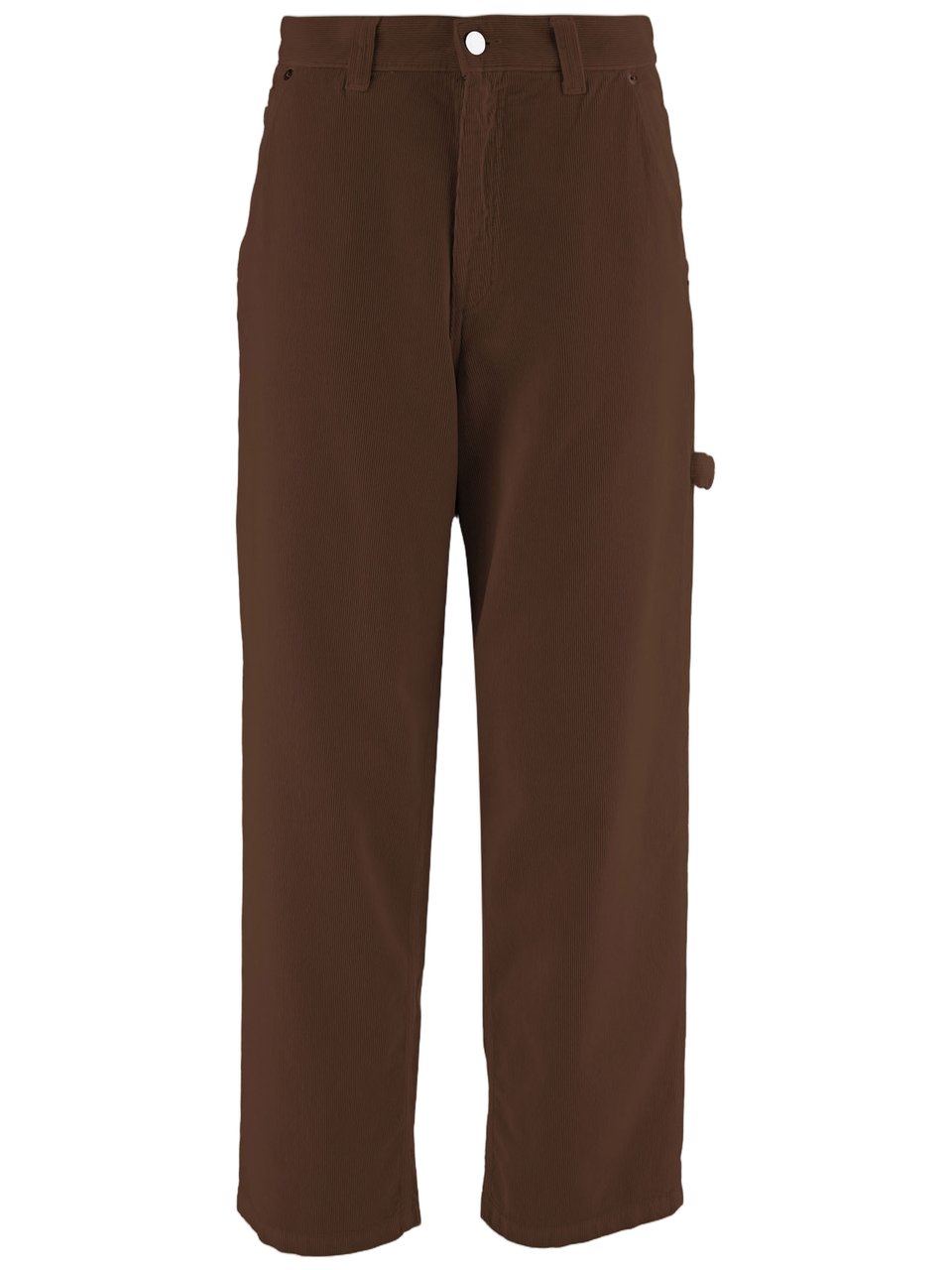 Haikure Ribbed Cotton Velvet Pants With Multi-Pocket Design Bruin