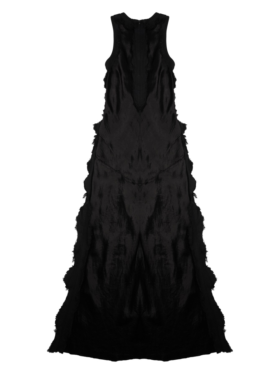 Haikure Toto Bull Satin Acetate Dress Zwart
