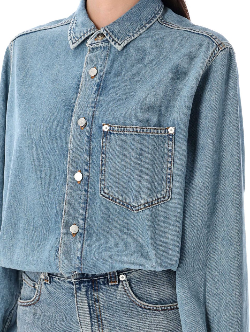 Haikure Tamu Mini Skirt Ionic Blue Blauw