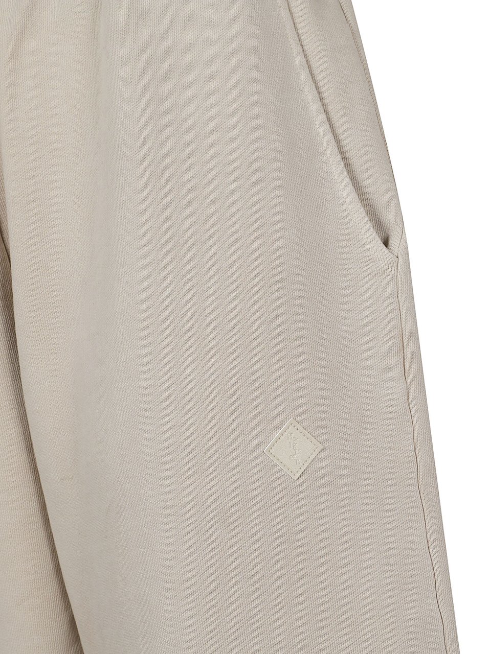 Haikure Beige Wide-Leg Pants With Elastic Waistband And Logo Detail Neutraal