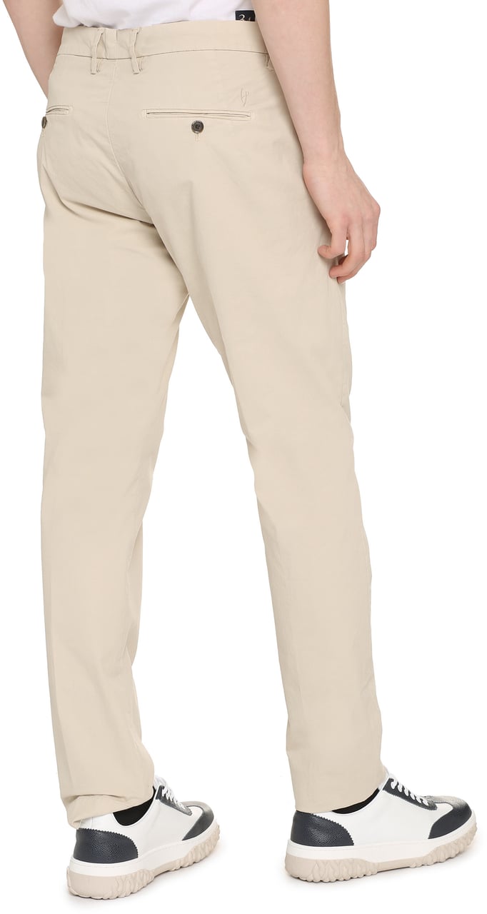HANDPICKED Mantova cotton trousers Beige