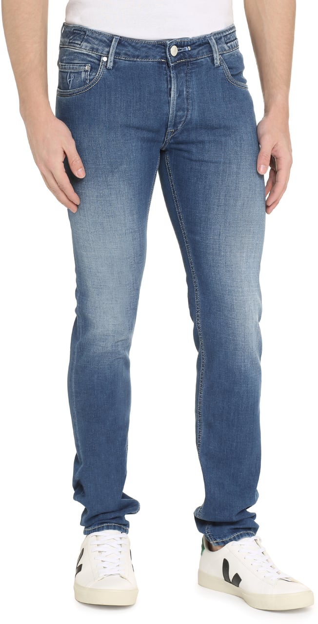 HANDPICKED Orvieto slim fit jeans Blauw