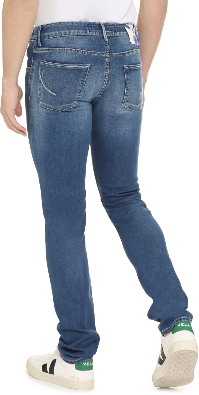 HANDPICKED Orvieto slim fit jeans Blauw