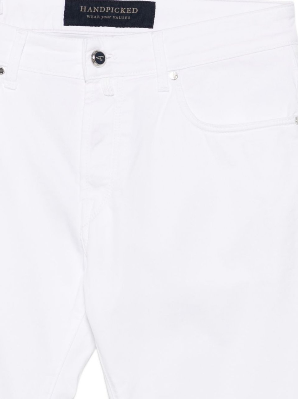 HANDPICKED White Ravello Five-Pocket Jeans Rood