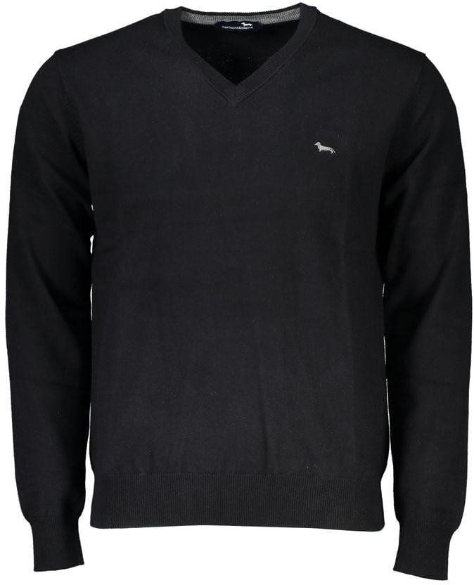 Harmont & Blaine Harmont & Blaine Black Cotton Men Sweater Zwart
