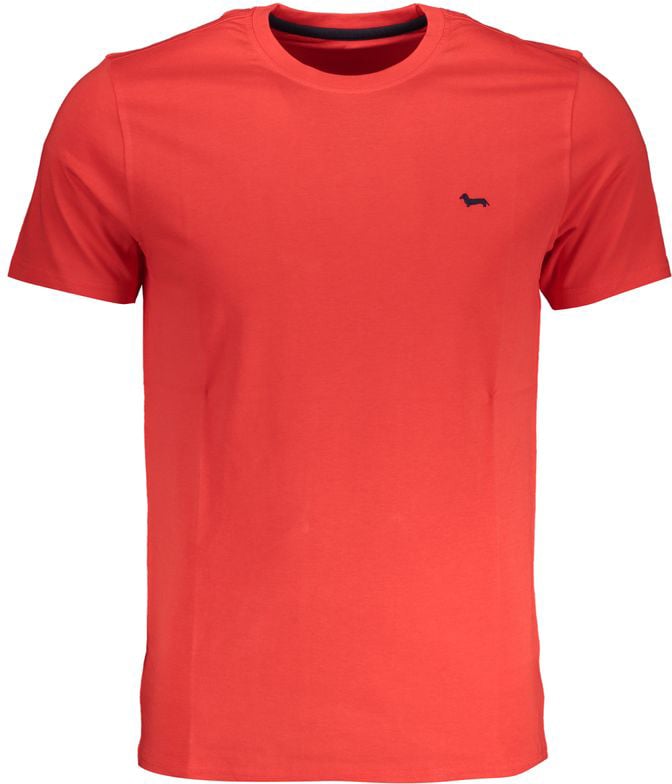 Harmont & Blaine Rosso Cotton Men T-Shirt Rood